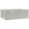 vidaXL Floating Nightstand Concrete Grey 40x30x15 cm Engineered Wood
