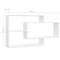 vidaXL Wall Shelf White 104x20x58.5 cm Engineered Wood