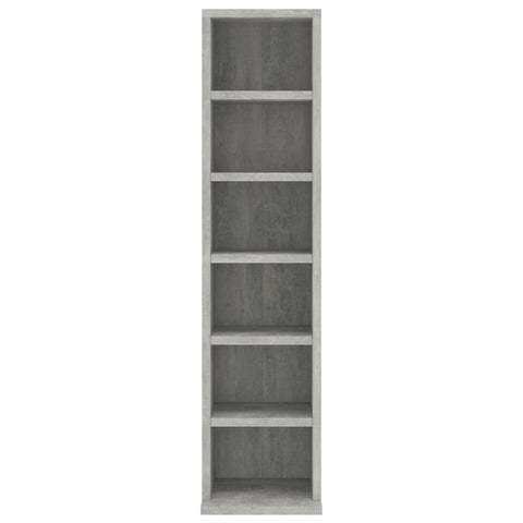 vidaXL CD Cabinet Concrete Grey 21x20x88 cm Engineered Wood
