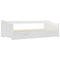 vidaXL Pull-out Sofa Bed Frame without Mattress White Pinewood 90x200 cm