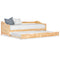 vidaXL Pull-out Sofa Bed Frame without Mattress Pinewood 90x200 cm