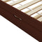 vidaXL Pull-out Sofa Bed Frame without Mattress Dark Brown 90x200 cm