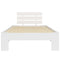 vidaXL Bed Frame without Mattress White Solid Pine Wood 100x200 cm