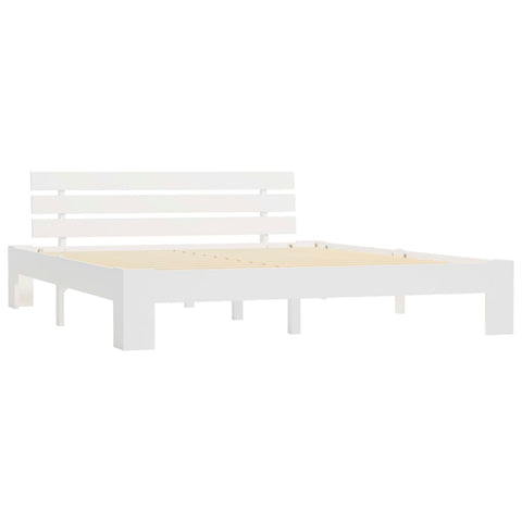vidaXL Bed Frame without Mattress White 160x200cm Solid Wood Pine