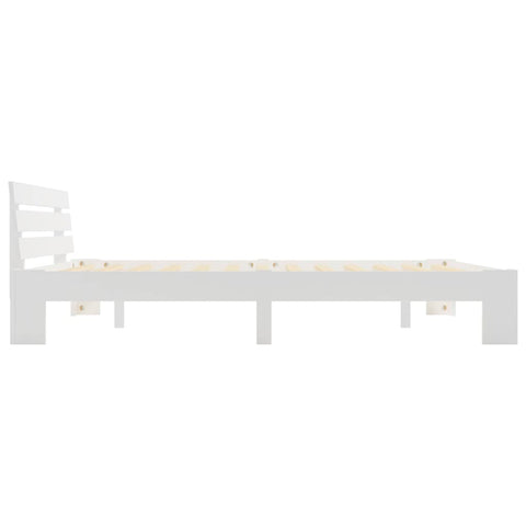 vidaXL Bed Frame without Mattress White 160x200cm Solid Wood Pine