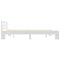vidaXL Bed Frame without Mattress White 160x200cm Solid Wood Pine