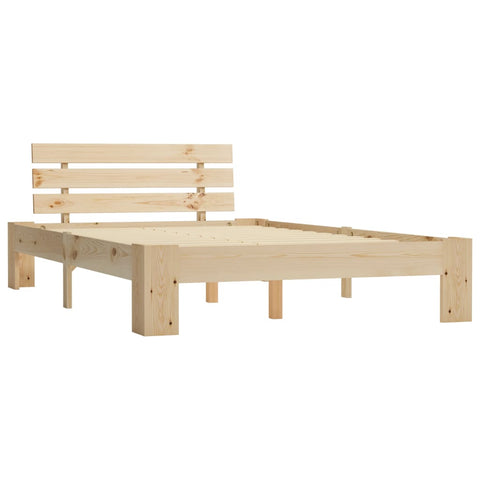 vidaXL Bed Frame without Mattress Solid Pine Wood 120x200 cm