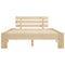 vidaXL Bed Frame without Mattress Solid Pine Wood 120x200 cm