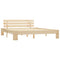 vidaXL Bed Frame without Mattress 160x200cm Solid Wood Pine