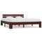 vidaXL Bed Frame without Mattress Dark Brown 140x200cm Solid Wood Pine