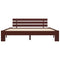 vidaXL Bed Frame without Mattress Dark Brown 140x200cm Solid Wood Pine