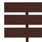 vidaXL Bed Frame without Mattress Dark Brown 140x200cm Solid Wood Pine