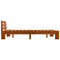 vidaXL Bed Frame without Mattress Honey Brown 120x200cm Solid Wood Pine