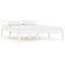 vidaXL Bed Frame without Mattress White Solid Pine Wood 120x200 cm