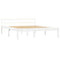 vidaXL Bed Frame without Mattress White Solid Pine Wood 120x200 cm