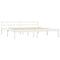 vidaXL Bed Frame without Mattress White Solid Pine Wood 180x200 cm Super King