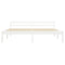 vidaXL Bed Frame without Mattress White Solid Pine Wood 180x200 cm Super King