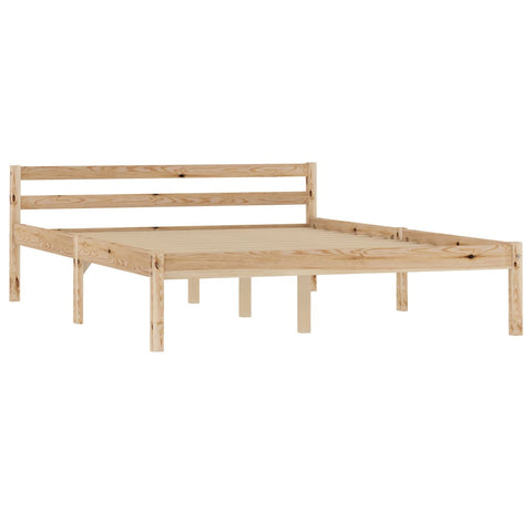 vidaXL Bed Frame without Mattress Solid Pine Wood 120x200 cm
