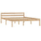 vidaXL Bed Frame without Mattress Solid Pine Wood 140x200 cm