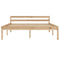 vidaXL Bed Frame without Mattress Solid Pine Wood 140x200 cm