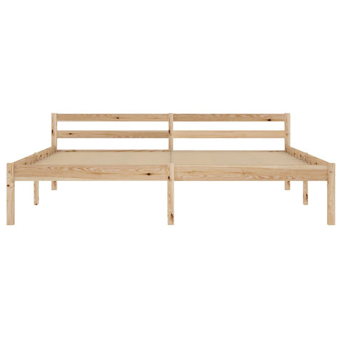 vidaXL Bed Frame without Mattress Solid Pine Wood 180x200 cm Super King