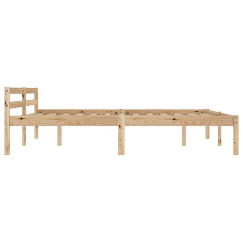 vidaXL Bed Frame without Mattress Solid Pine Wood 180x200 cm Super King