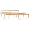 vidaXL Bed Frame without Mattress Solid Pine Wood 180x200 cm Super King