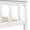 vidaXL Bed Frame without Mattress White Solid Pinewood 90x200 cm