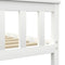 vidaXL Bed Frame without Mattress White Solid Pinewood 180x200 cm Super King