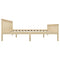 vidaXL Bed Frame without Mattress Natural Solid Pinewood 160x200 cm