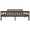 vidaXL Bed Frame without Mattress Dark Brown Solid Pinewood 180x200 cm Super King
