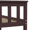 vidaXL Bed Frame without Mattress Dark Brown Solid Pinewood 180x200 cm Super King