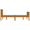 vidaXL Bed Frame without Mattress Honey Brown Solid Pinewood 140x200 cm