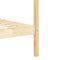 vidaXL Canopy Bed Frame without Mattress Solid Wood 90x200 cm