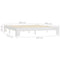 vidaXL Bed Frame without Mattress Brown 160x200 cm Solid Wood Pine