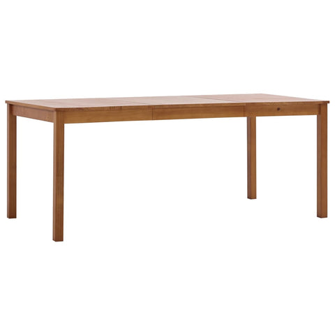 vidaXL Dining Table Honey Brown 180x90x73 cm Pinewood