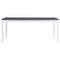 vidaXL Dining Table White and Grey 180x90x73 cm Pinewood