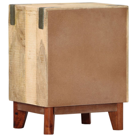vidaXL Bedside Cabinet 40x30x52 cm Solid Rough Mango Wood