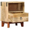 vidaXL Bedside Cabinet 40x30x52 cm Solid Rough Mango Wood