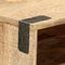 vidaXL Console Table 115x30x76 cm Solid Rough Mango Wood