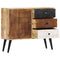 vidaXL Sideboard 88x30x73 cm Solid Mango Wood