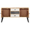 vidaXL Sideboard 118x30x62 cm Solid Mango Wood