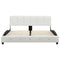 vidaXL Bed Frame without Mattress White Faux Leather 135x190 cm Double