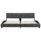 vidaXL Bed Frame without Mattress Grey Faux Leather 180x200 cm Super King