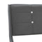 vidaXL Bed Frame without Mattress Grey Faux Leather 180x200 cm Super King