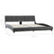 vidaXL Bed Frame without Mattress Grey Faux Leather 180x200 cm Super King