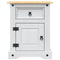vidaXL Bedside Cabinet Mexican Pine Corona Range White 53x39x67 cm