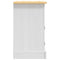vidaXL Bedside Cabinet Mexican Pine Corona Range White 53x39x67 cm