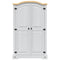 vidaXL Wardrobe Mexican Pine Corona Range 2 Doors White