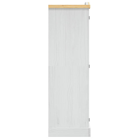 vidaXL Wardrobe Mexican Pine Corona Range 2 Doors White